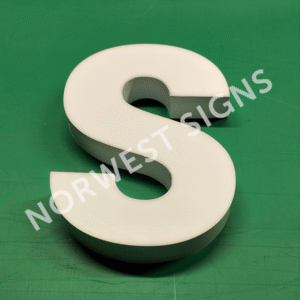 3D sign custom shape