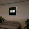 Lightbox, illuminated 3D letters.