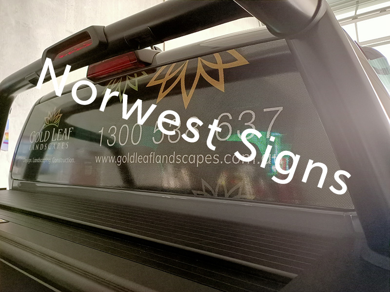 Window One-way Signage – Online Store Norwest Signs & Engineering